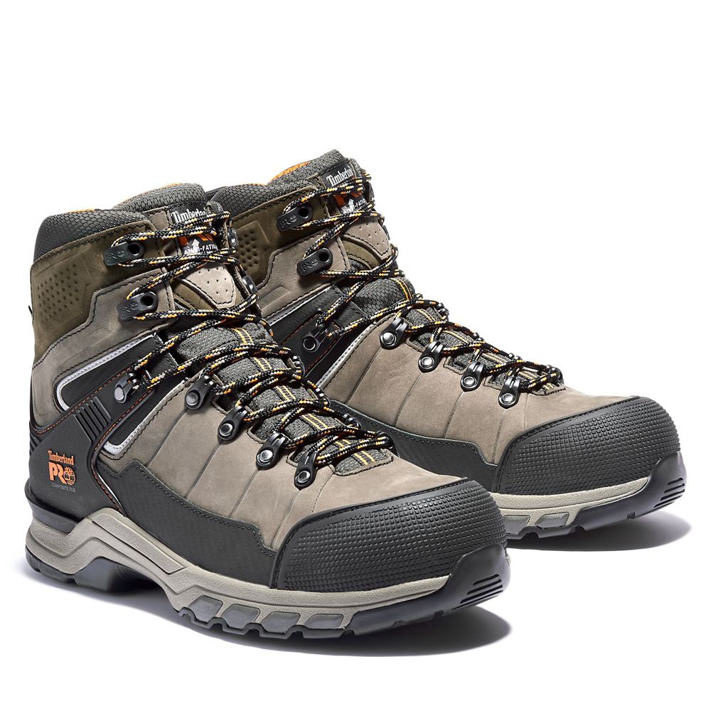 Botas de Trabajo Timberland Hombre Pro® Hypercharge Trd Waterproof Composite-Toe Verde Oliva/Negras